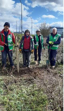 Station Square weeding